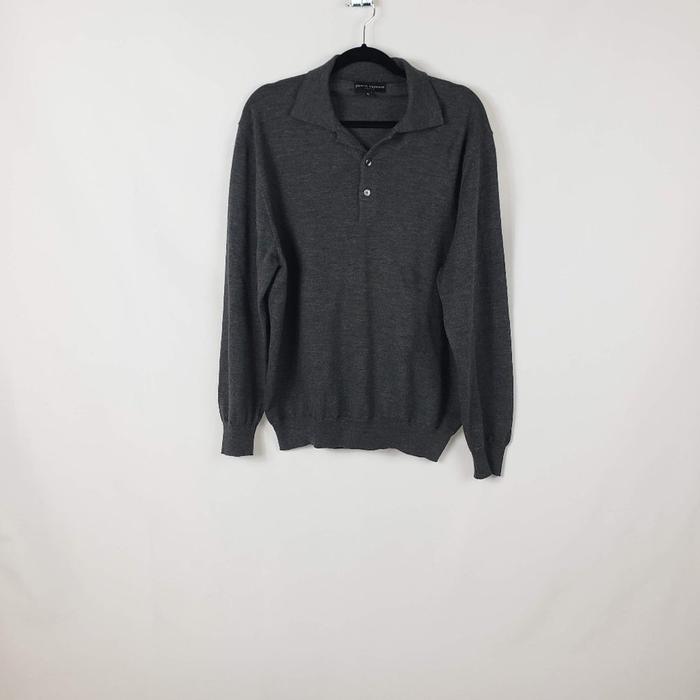 Ponte Vecchio Ribbed Gray Men’s Sweater